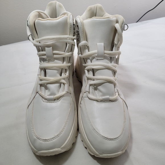 White chunky sneakers Wild Fabel Women's size 9.5 - Picture 9 of 11